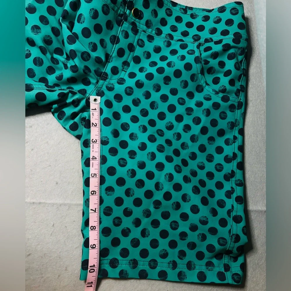 Shredly Polka Dot Bike Shorts - Teal and Black